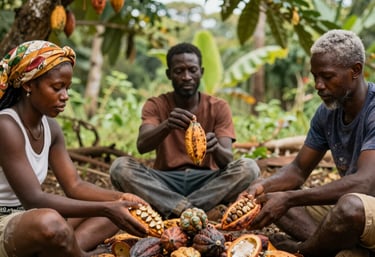 A close-up of hands planting a young tree seedling in rich soil under natural sunlight.
