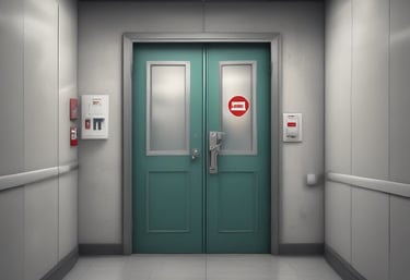 Blue and black themed control panel with illuminated indicators.