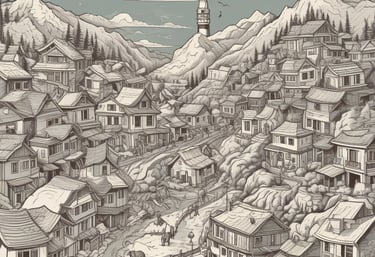 A family happily reviewing insurance documents together in a bright living room.