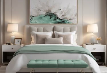 Modern living room with stylish beige and wooden furniture reflecting a warm Mexican home.