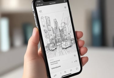 A sleek modern website displayed on a desktop and smartphone.