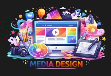 Media, creative, graphic design, editing