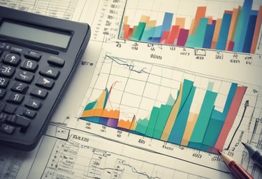 a calculator and a calculator on a desk