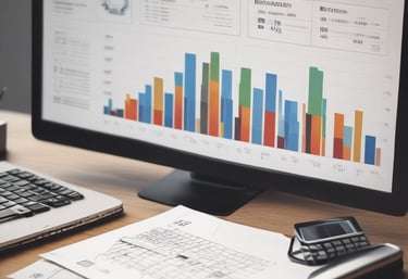 A friendly property manager discussing documents with community members in a bright office.