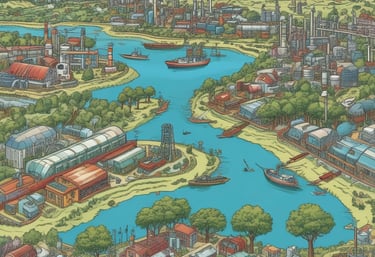 Modern architectural blueprint spread on a white desk with a red pen.