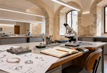 Jewelry atelier reflecting the art of fine craftsmanship..