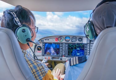 Hablamos de Aviacion Tripulada cuando la aeronave es controlada por pilotos a bordo