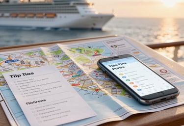 A serene ocean view from a cruise ship deck at sunset, evoking freedom and luxury.