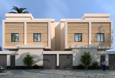 a modern house with a lot of windows and a car parked in front of it