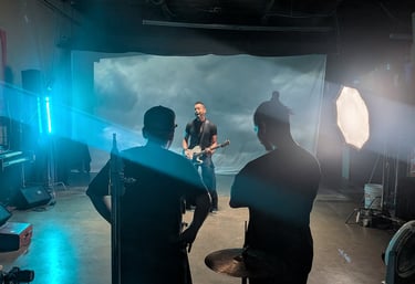 F\video filming a shoot in dark space Torrance