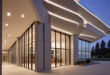 photo of white staircase