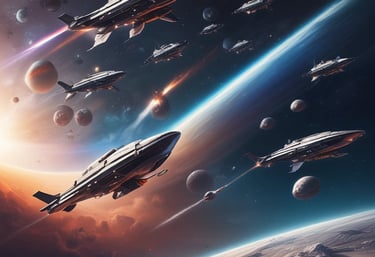 A visually striking image of a sci-fi book cover featuring an alien landscape.