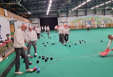 Playing Bowls Bridgend Indoor Bowls