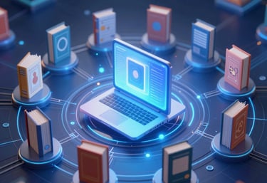 Cozy Scandinavian-style restaurant interior with warm lighting and rustic wooden tables.