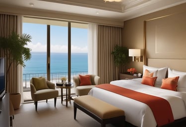 A cheerful family enjoying a scenic mountain vacation together.