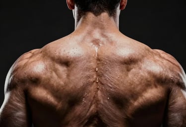 Four women practicing yoga in a park during autumn.