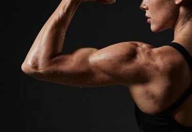 a woman standing in the middle of a forest