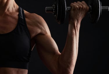 a woman standing in the middle of a forest