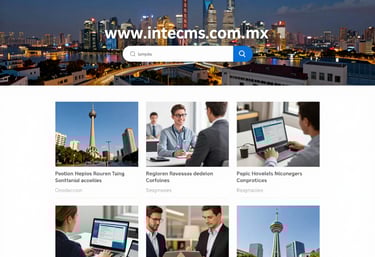A laptop screen displaying a modern, clean website design in progress.