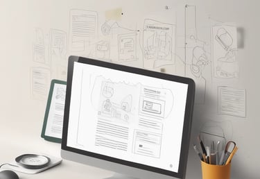 four color bottles near paint brushes