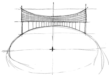 an architectural sketch