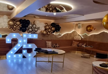 balloons decoration 25th birthday