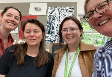 Residency artists with Sarah Devlin