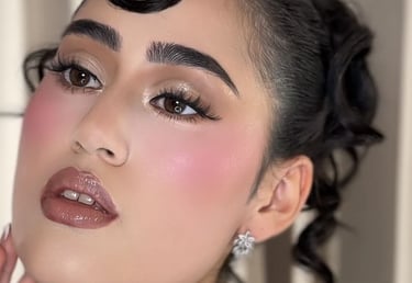 Maquillaje de novia con técnica intransferible para bodas