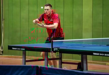 Foto Konzentration während des TT-Spiels