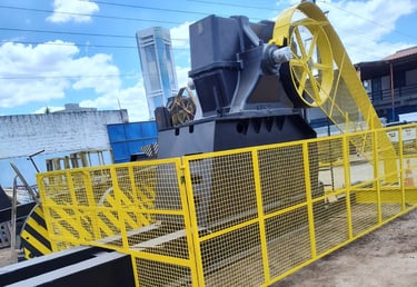Manutençao e Pintura em Unidade de bombeio de petróleo (UB) - Unidade de redução