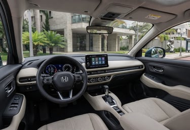 interior Honda ZR-V 2025 acabamento painel SUV médio conforto