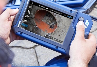 Sonda para detectar fugas en tuberías de desagüe