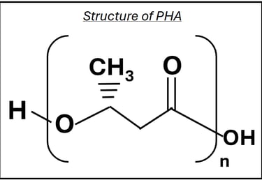 Chemical structure of PHA