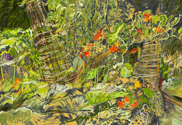 Veggie garden - digital collage