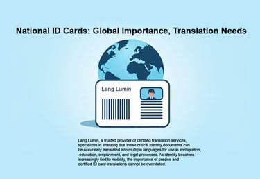 National ID Cards: Global Importance, Translation Needs, and How Lang Lumin Helps