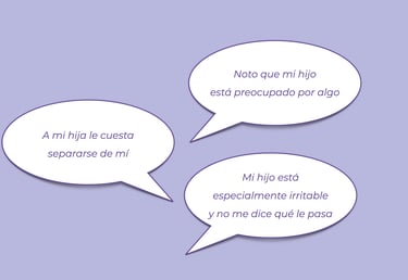Noto que mi hijo está preocupado por algo