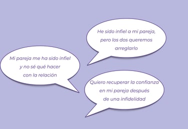 Quiero recuperar la confianza en mi pareja después de una infidelidad