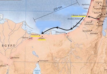 Από την Άζωτο στην Αίγυπτο,  From Asedoth to Egypt.