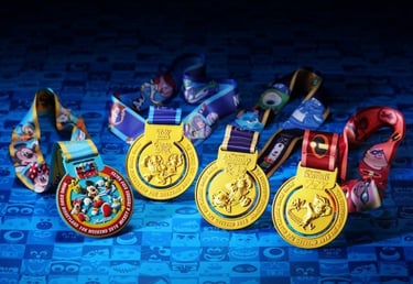 2018 Hong Kong Disneyland 10K Race Weekend 3K, 5K, 10K and Kids Medals