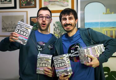 photo de Florian et Lenny, fondateurs de Big Moustache Games
