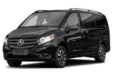 Black 9-seater minivan for group and tourist transfers in Kavala - Orange Taxi