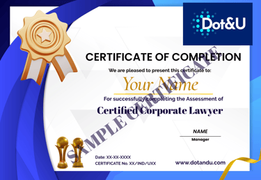 Sample Certificate 1