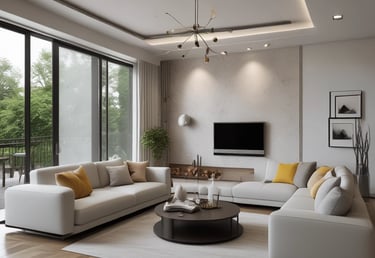Bright living room with modern inventory