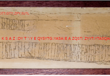 Viking Mal Lumkun's Rune and Ogham Stone Lettered (800 CE)