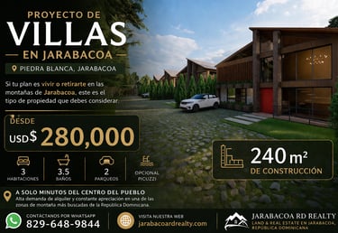 Proyecto de 4 Villas en Jarabacoa