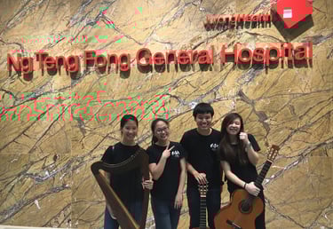 Bi-weekly performances at Ng Teng Fong General Hospital