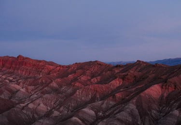 Sunrise over Zabriskie Point, Sunrise in Death Valley, Zabriskie Point, Red Canyons
