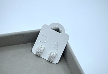 Brinco em prata 925 modelo luxo todo cravejado de zirconia