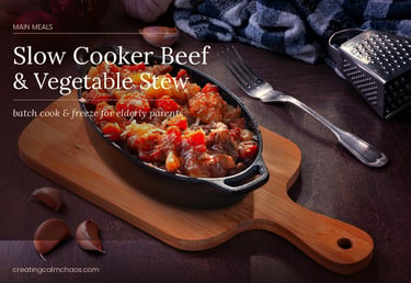 Slow Cooker Beef & Vegetable Stew