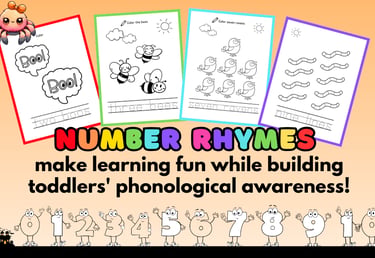 Number Rhymes fun pages